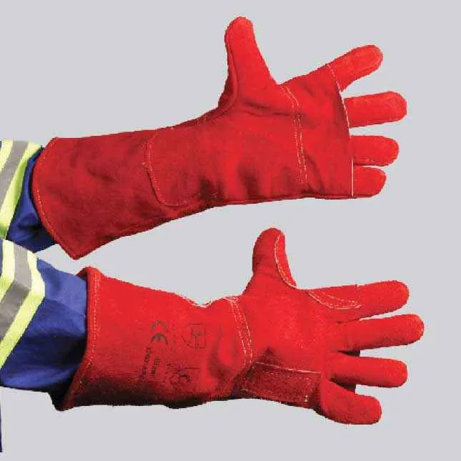 GRANGE SUPERIOR RED HEAT LEATHER GLOVE - ELBOW LENGTH