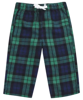 Green/Navy Check - Tartan lounge trousers