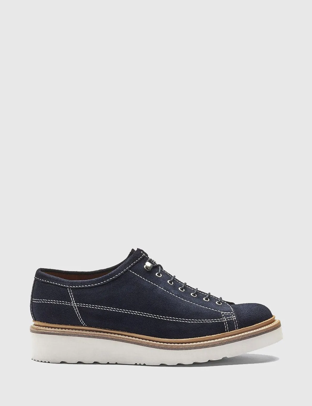 Grenson Inigo Suede Monkey Shoe - Navy