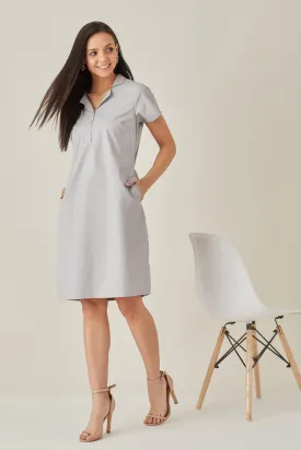 Grey Cotton Shirt Dress for workwear