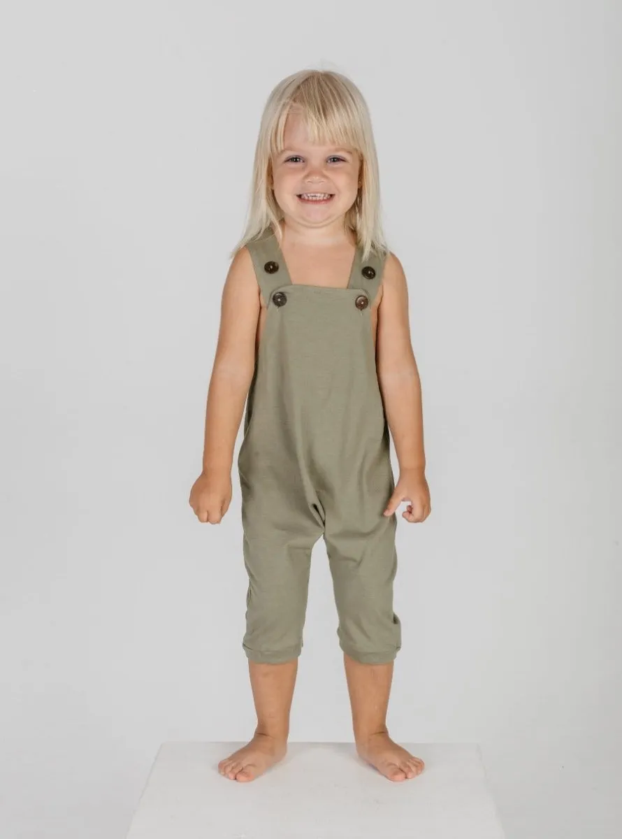 Grow with Me Romper in Olive