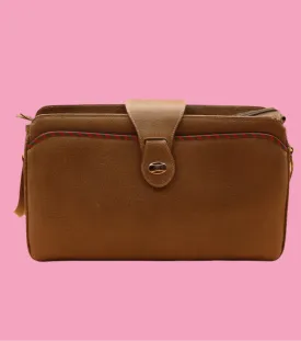 Gucci, Brown Leather Clutch 1980s