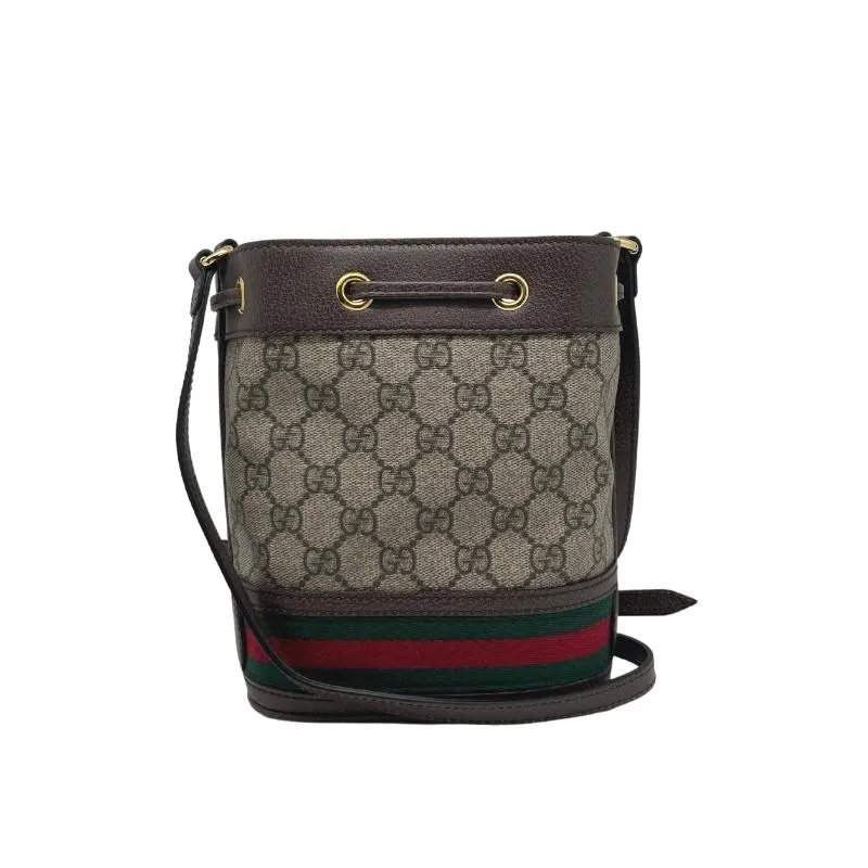 Gucci GG Supreme Mini Ophidia Bucket Bag