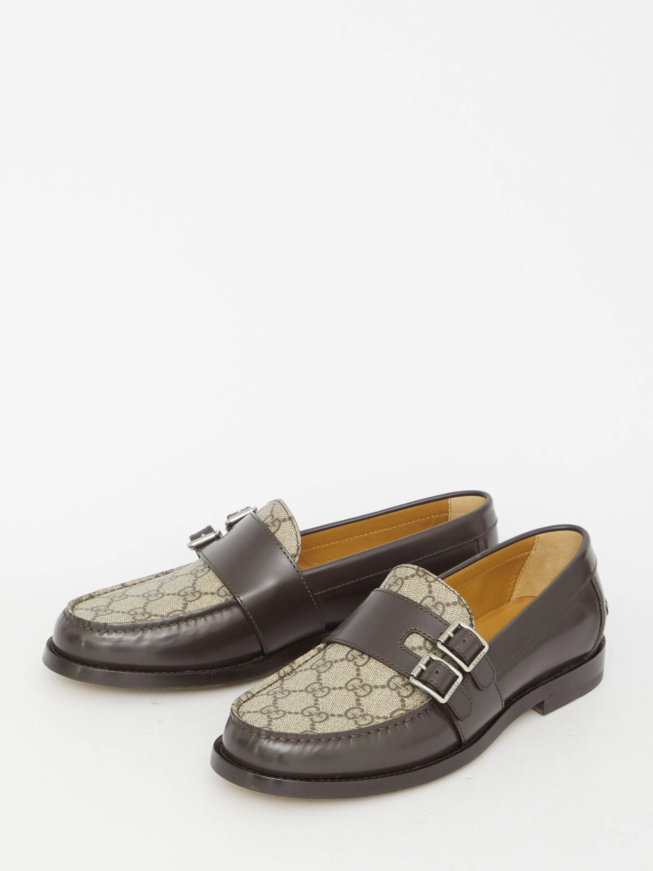 Gucci Men's Buckle Loafers With GG