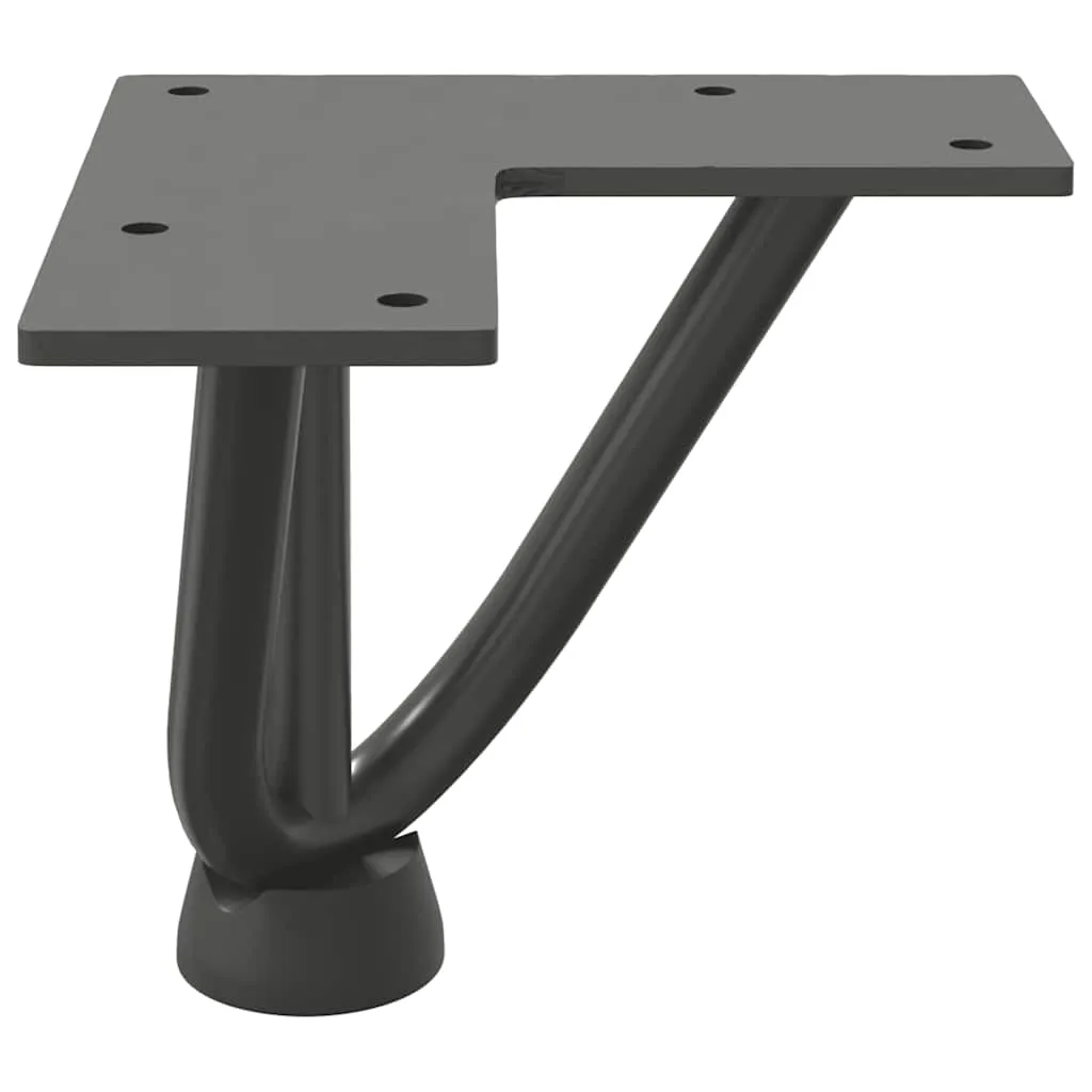 Hairpin Table Legs 4 pcs Anthracite 10 cm Solid Steel