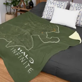 Halo Infinite Sprinting Master Chief Sherpa Blanket