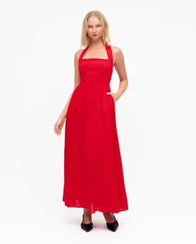 HALTER NECK MAXI DRESS