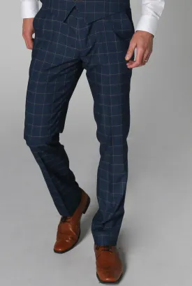 Hamleys - Men's Navy Check Trousers