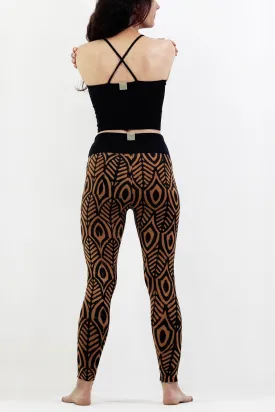 Hand Painted Leggings - Pharaoh’s Feathers