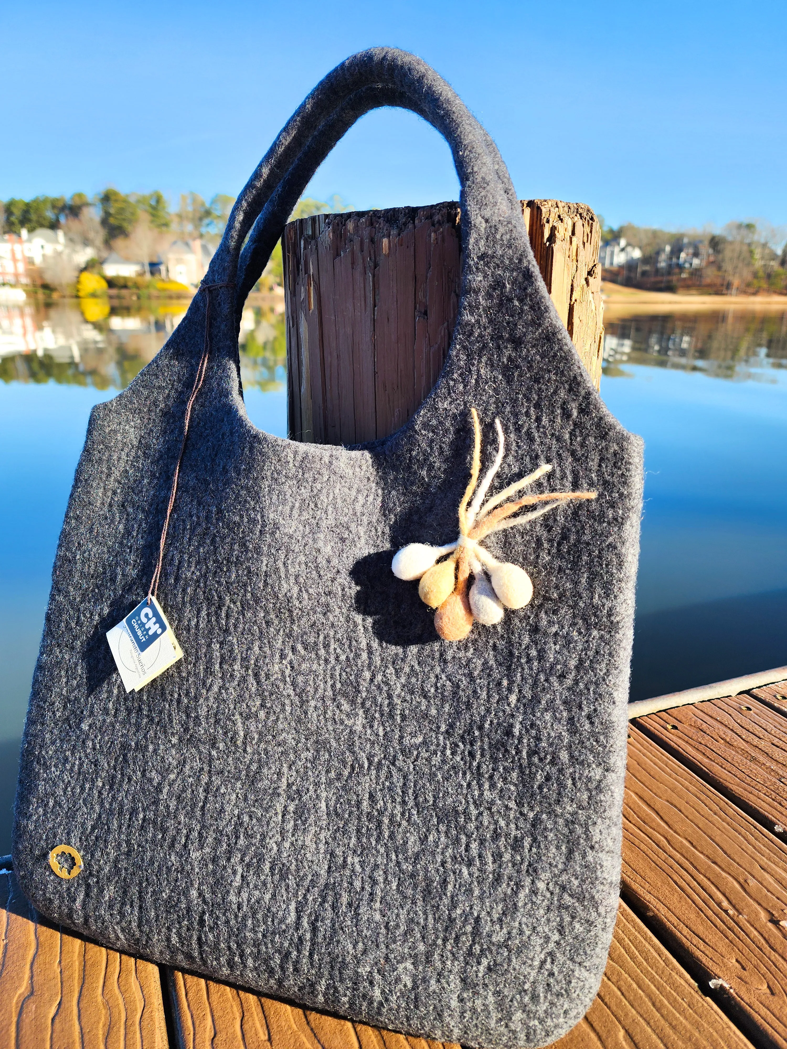 Handbag Merino Wool Felt Puelo