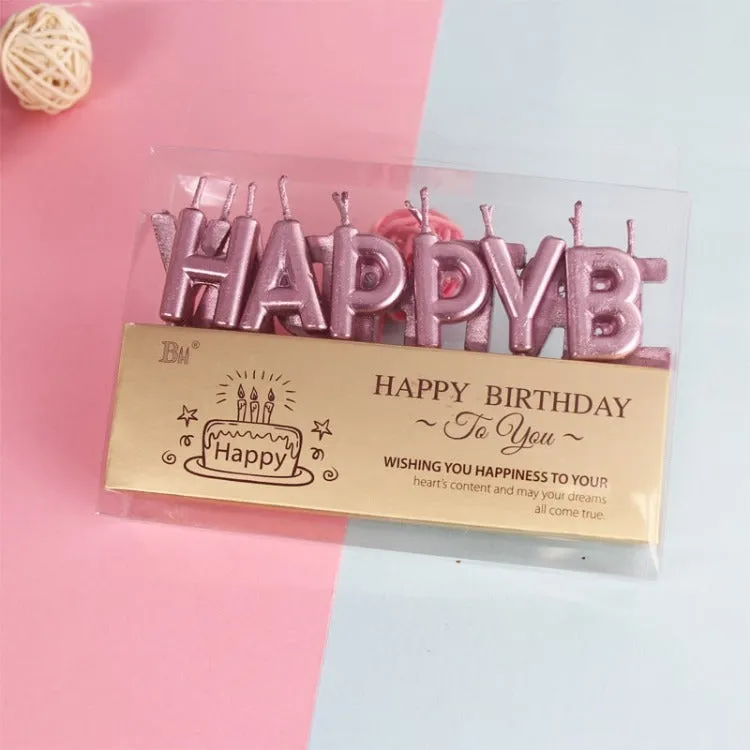 Happy Birthday Candle Set | Pink