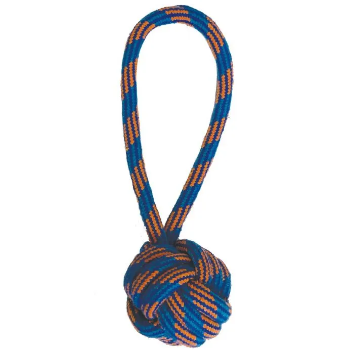 Happy Pet Ropee Ball Tugger Blue