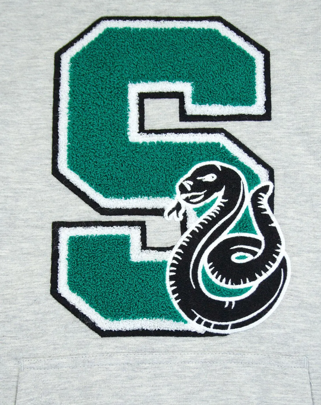 Harry Potter Hogwarts Slytherin S Patch Logo Premium Hoody/Hoodie