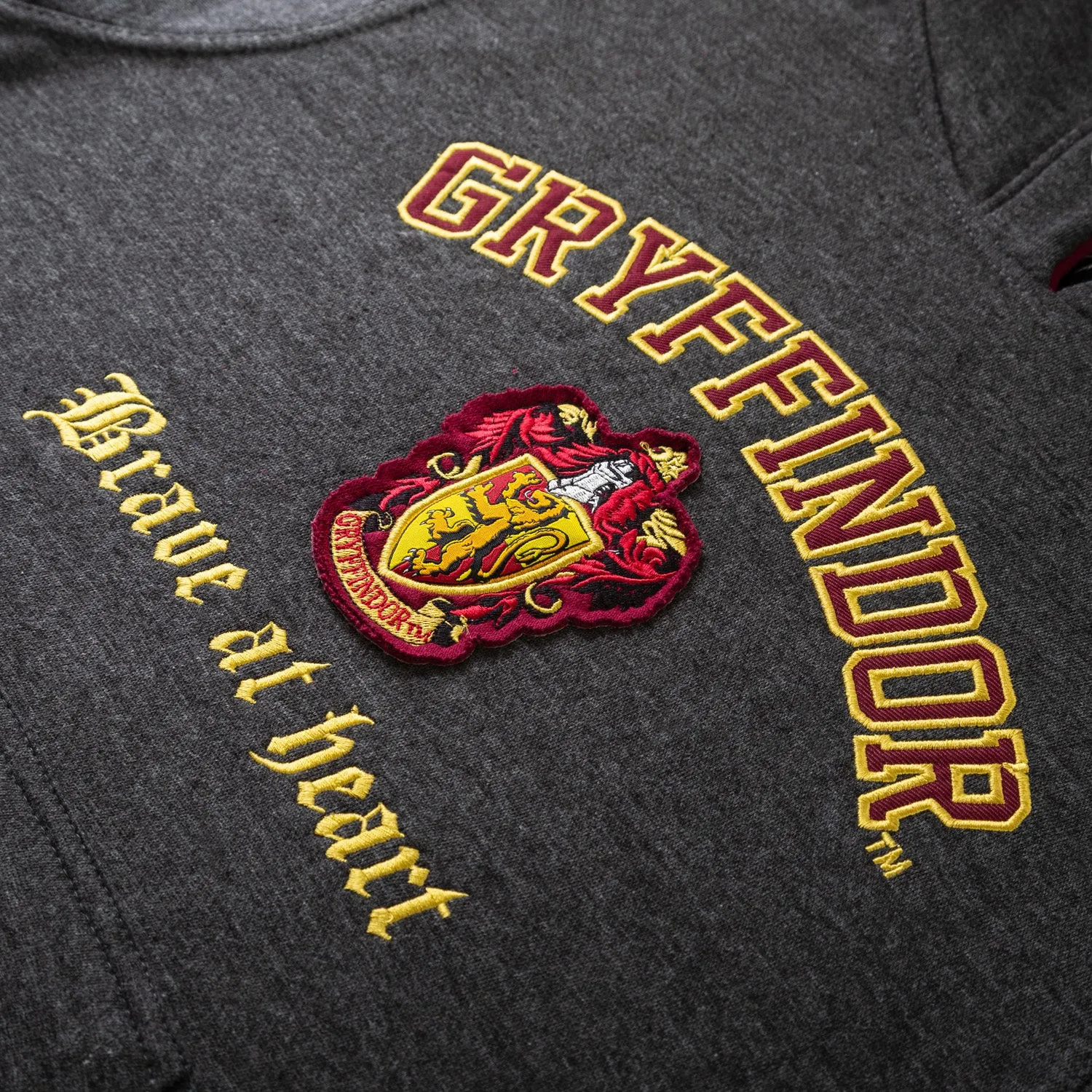 Harry Potter - Hoodie - Gryffindor Crest Charcoal/Maroon