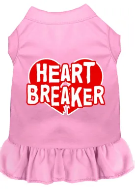 Heart Breaker Screen Print Dress Light Pink 4x (22)