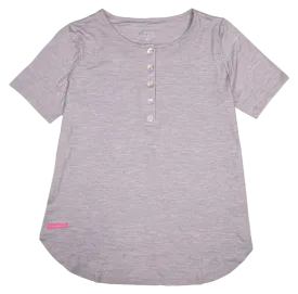 Heather Grey Henley Top