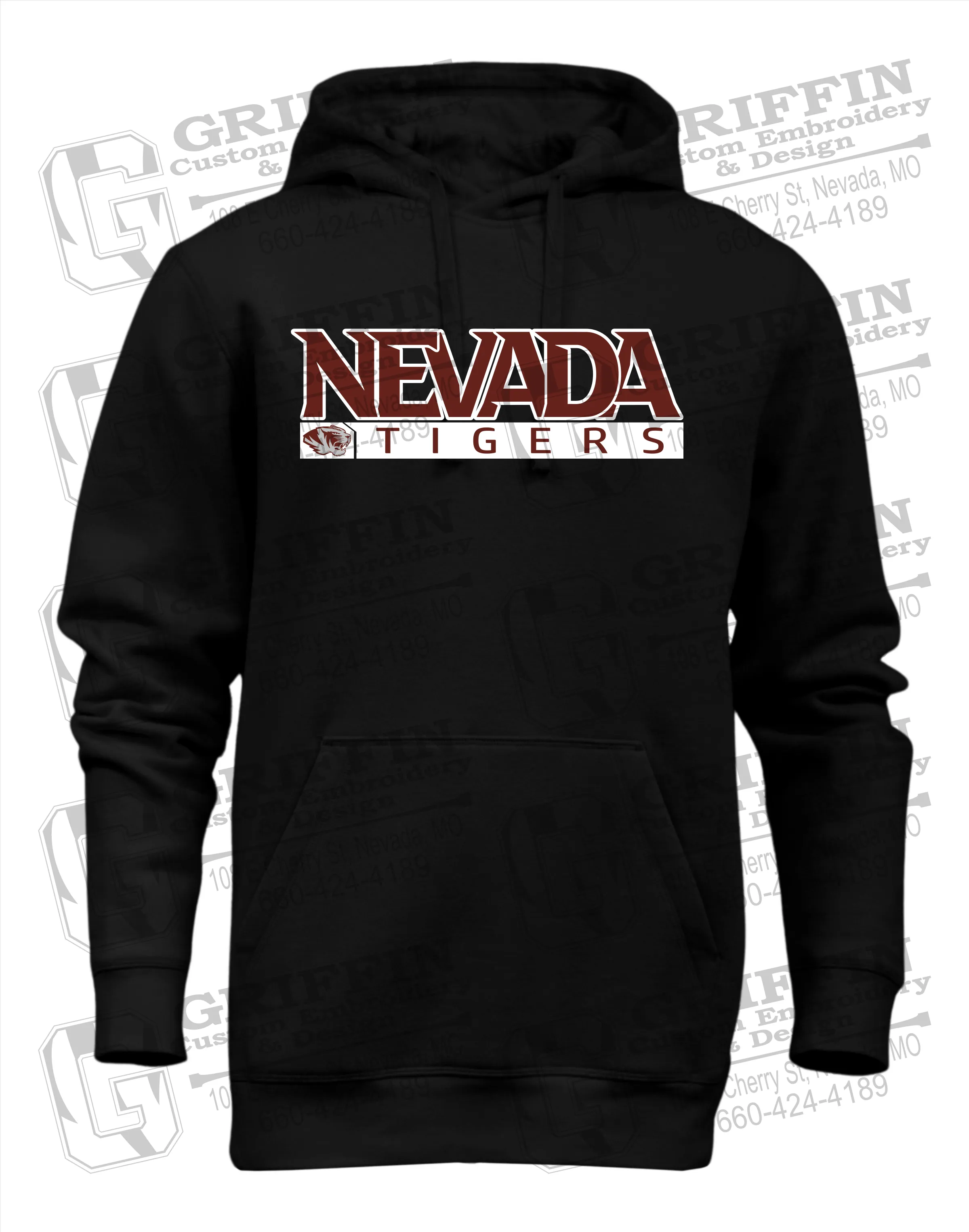 Heavyweight Fleece Hoodie - Nevada Tigers 22-G