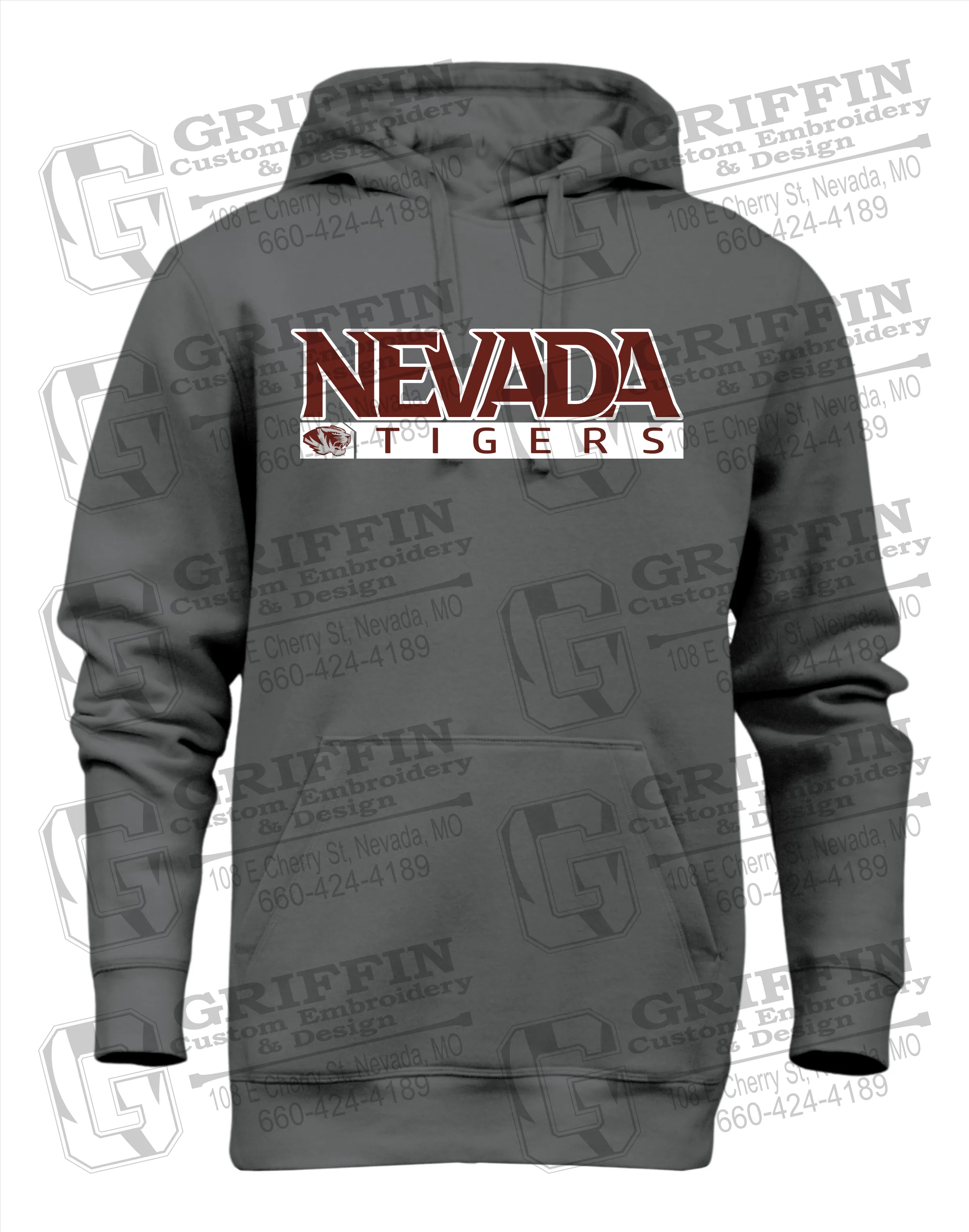 Heavyweight Fleece Hoodie - Nevada Tigers 22-G