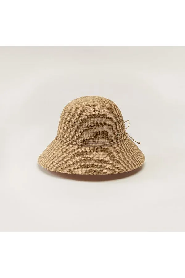 Helen Kaminski Villa 6 Raffia Crochet Hat | Nougat