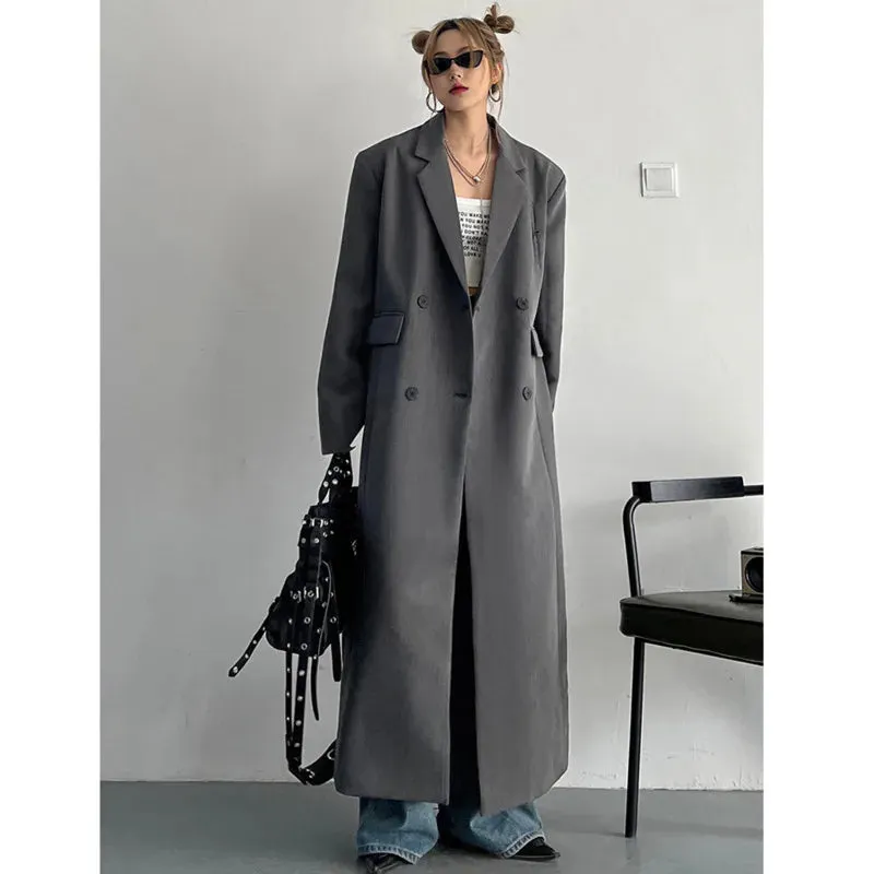 HEYFANCYSTYLE Soft Oversized Trench Coat