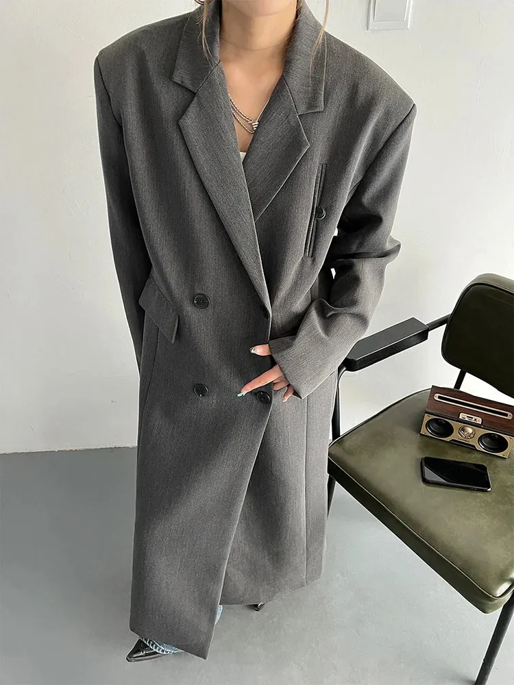 HEYFANCYSTYLE Soft Oversized Trench Coat