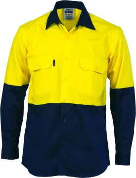 HiVis Cool-Breeze Vertical Vented Cotton Long Sleeve