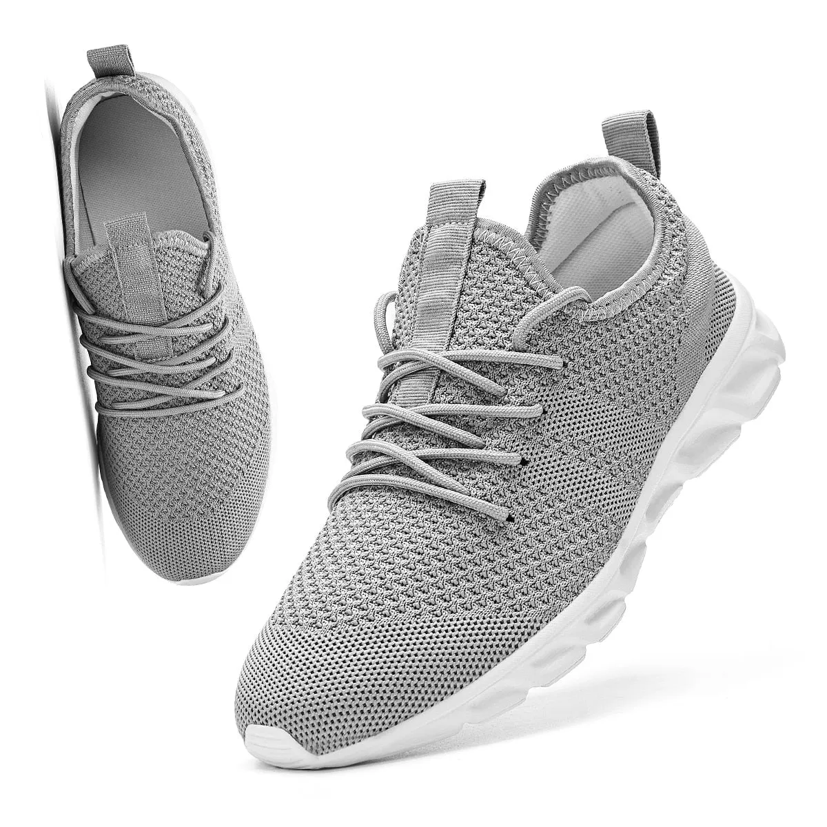 Hnzxzm Couple Casual Sports Shoes Men Women Mesh Breathable Comfortable Jogging Trainer Shoes Outdoor Walking Black Sneakers