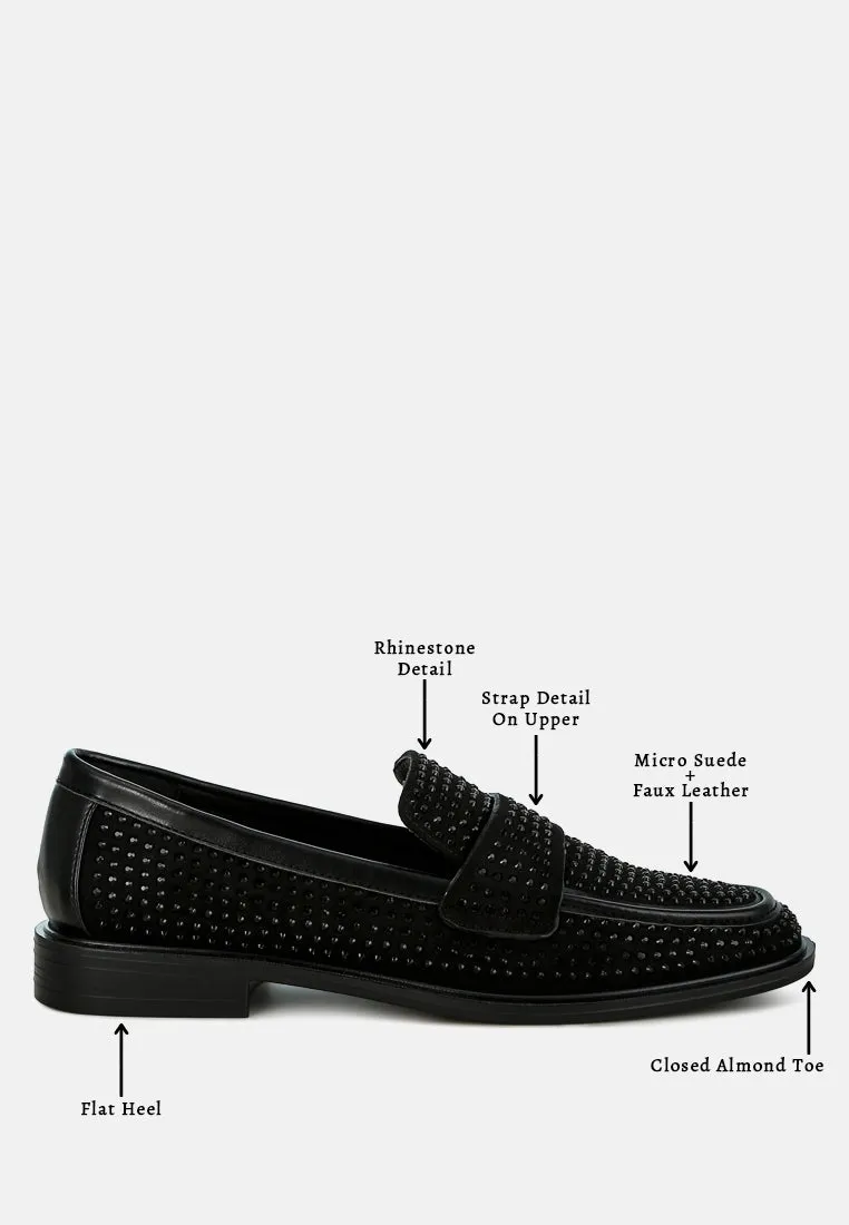 Hobbs Rhinestones Embellished Loafers