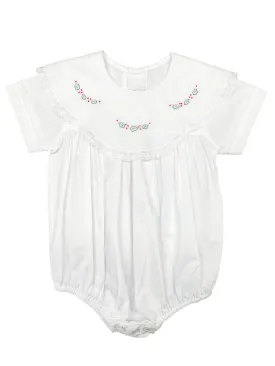 Holly and Lace Embroidered Boy's Bubble