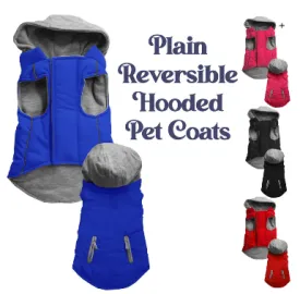 Hooded Warm Reversible Jacket for Dogs and Cats