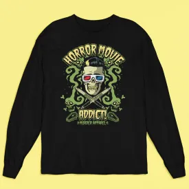 Horror Movie Addict Long Sleeve Shirt