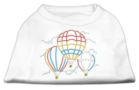 Hot Air Balloon Rhinestone Shirts White M (12)