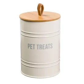 House of Paws Pet Round Treat Tin Cream