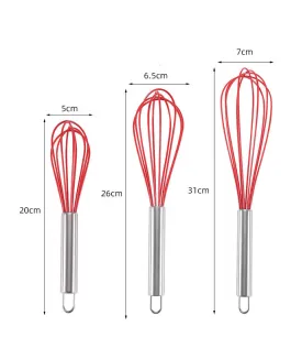 Household Mini Baking Whisk Silicone Cream Whisk