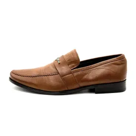 Hugo Boss Boss Formal Slip Ons Leather Brown Colour For Men