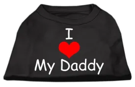 I Love My Daddy Screen Print Shirts Black  XXXL (20)