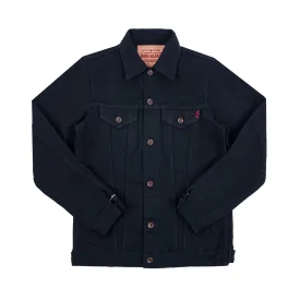 IHJ-132-BLK 14oz Selvedge Denim Modified Type III Jacket - Superblack