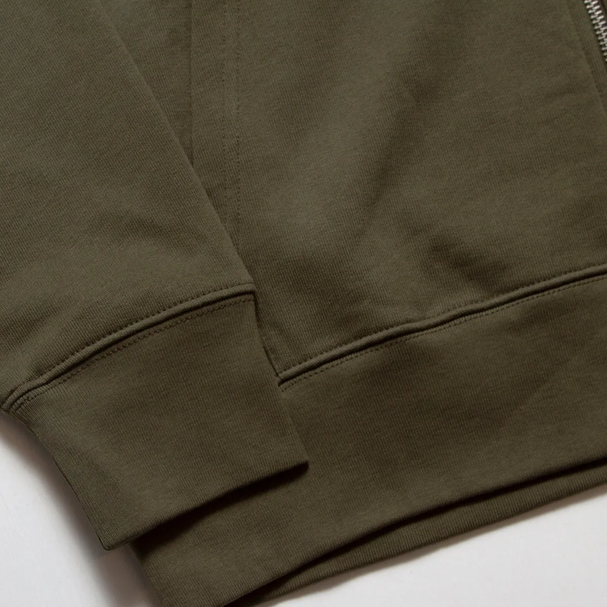 Illegal Rave Crest - Zipped Hood - Khaki