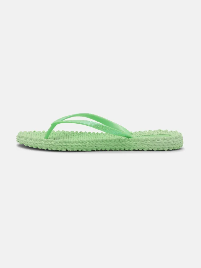 Ilse Jacobsen Flip Flops With Glitter In Bright Minty Green CHEERFUL01 Col 495