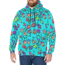 Indigenous Paisley Sky Men's Long Sleeve Fleece Hoodie