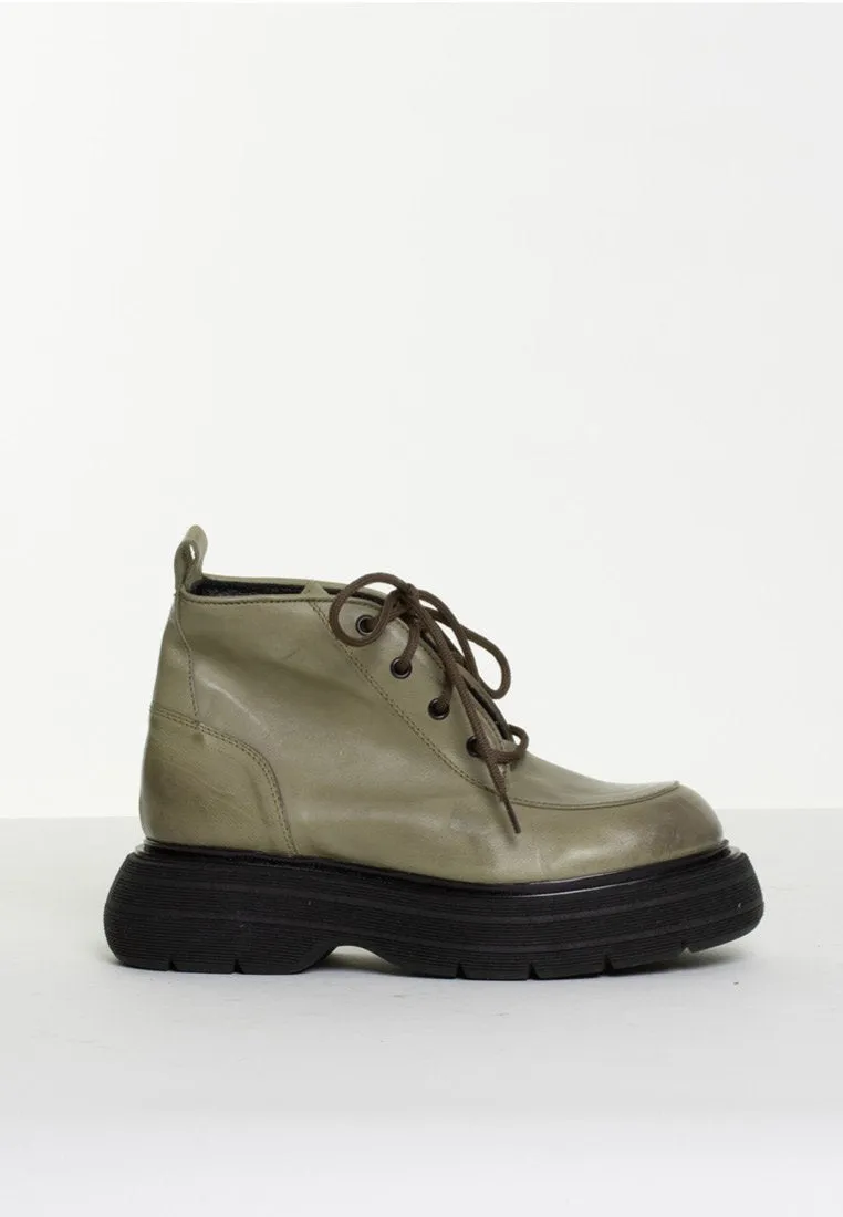 Ines Dusty Military Ankle Boots