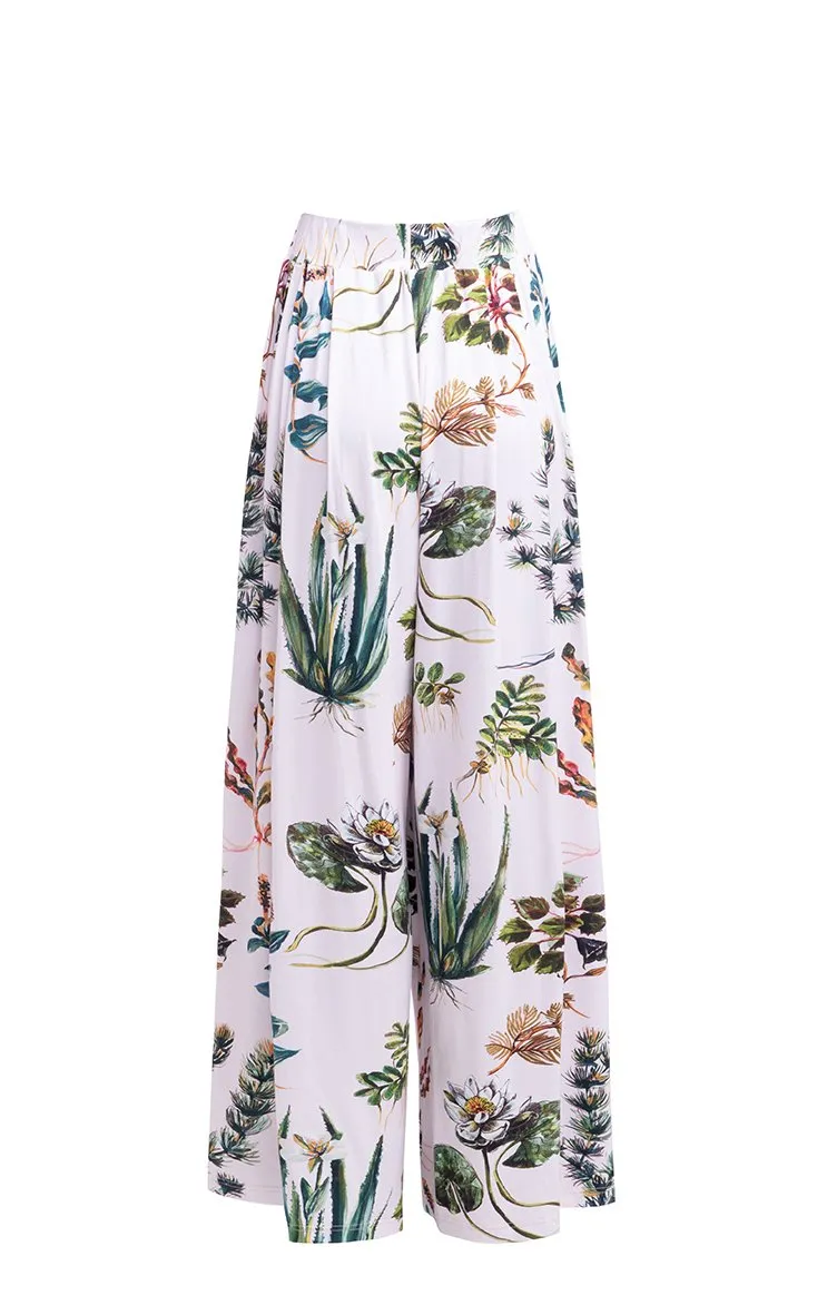 Ingola Wide Leg Trousers Hydrophyte