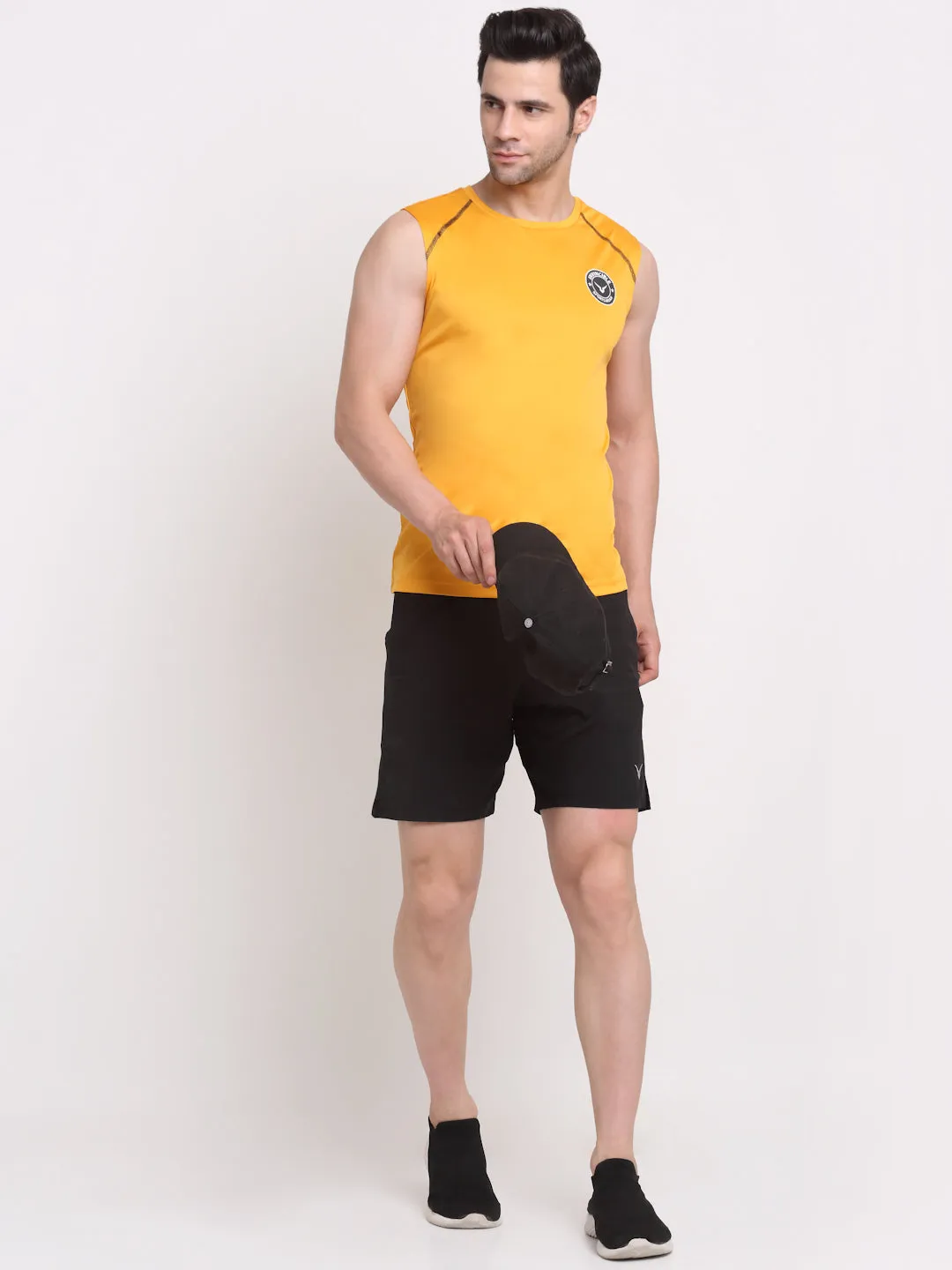 Invincible Men's Sleeveless Tee With Detail