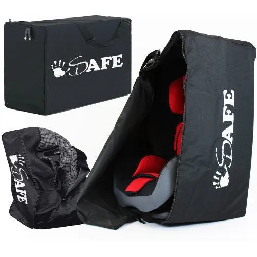 iSafe Carseat Travel / Storage Bag For Axkid Rekid Car Seat (Red/Tetris)