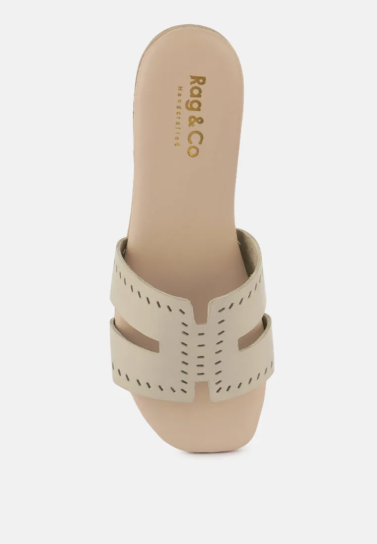 Ivanka Cut Out Slip On Sandals