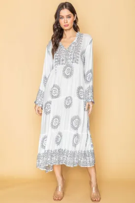 Ivory Bohemian Onesize Gauze Dress