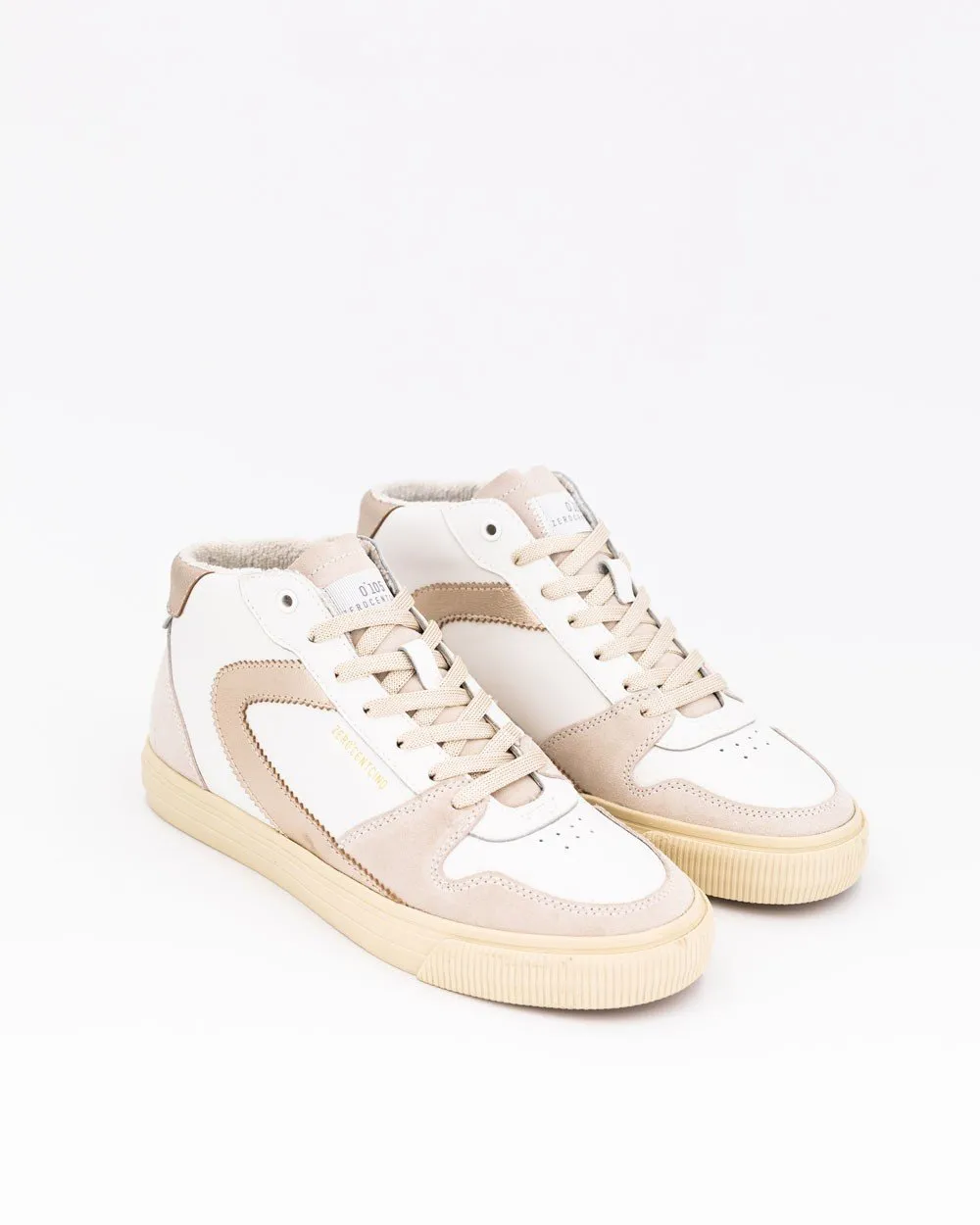 Jade White Gold Hi Sneakers