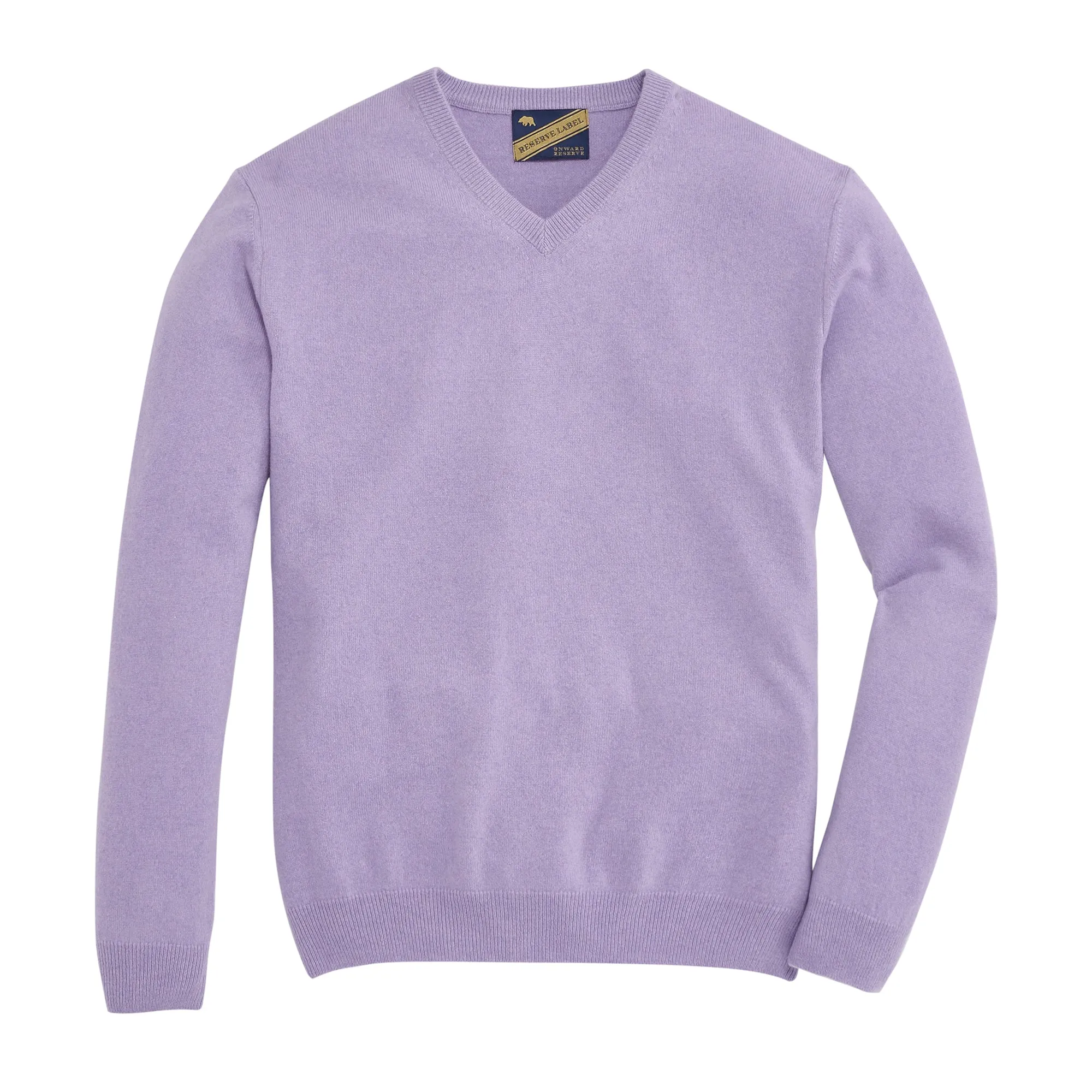 James Cashmere V Neck - Thistle