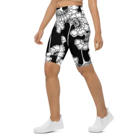 Japanese Floral Bike Shorts