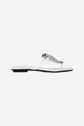 Jeffrey Campbell Linques-2 Sandals in White Silver